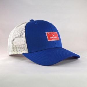 Kimes Ranch KR Branded Royal/Silver Trucker Snapback Hat